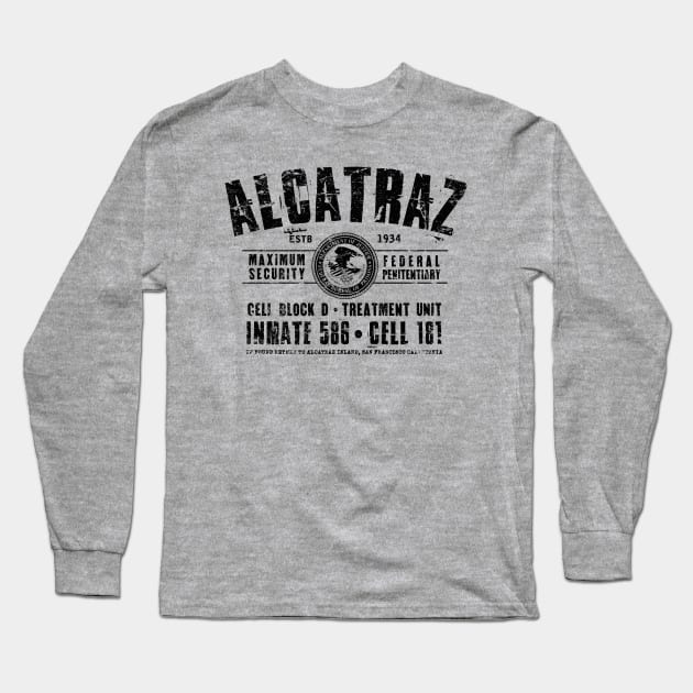 Alcatraz Long Sleeve T-Shirt by MindsparkCreative